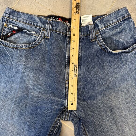 Ariat FR M3 Loose Straight Jeans 36x32 Cat 2 Lot of 2 Workwear Blue Wash GUC - Picture 7 of 16